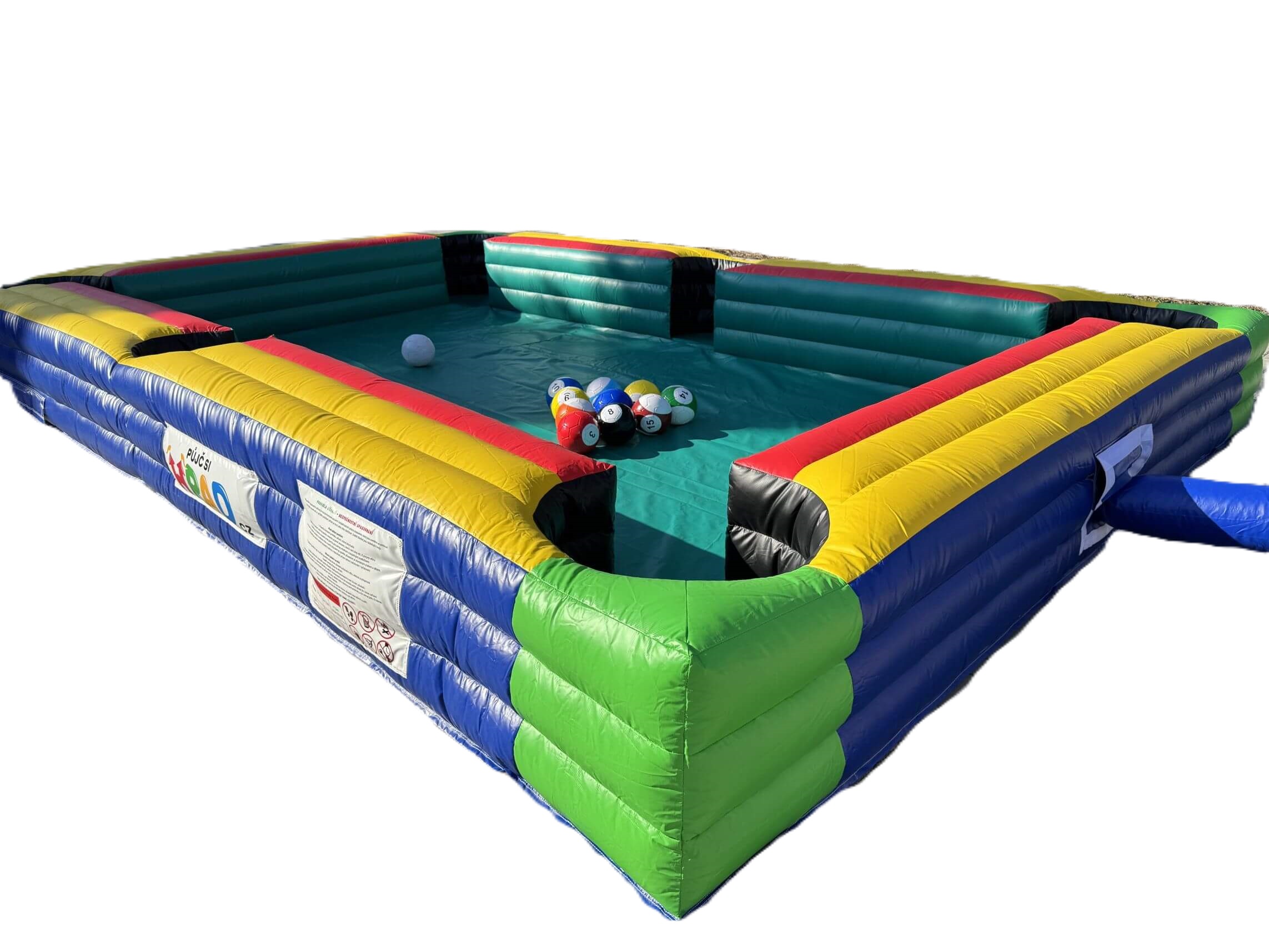 Nafukovací hra fotbalový kulečník